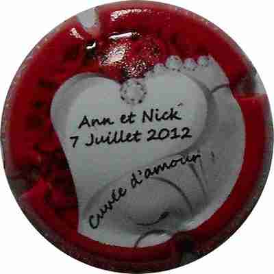 _NR Mariage ANN ET NICK, contour rouge
plaque refusée par le vigneron
photo LE FAUCHEUR Alexandre
Mots-clés: NR