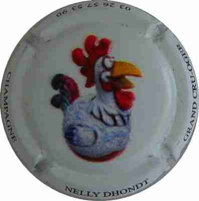 N°08c Jéroboam coq en relief sur fond blanc
Photo Jacques
