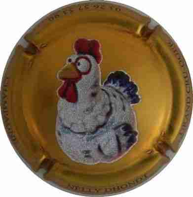 N°09d Jéroboam, poule en relief sur fond or
Photo Jacques
