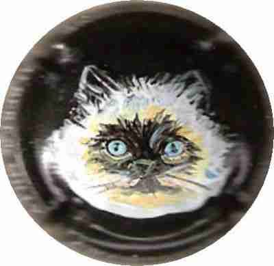 N°010e Fond noir, peinte à  la main par Lydia
Image Yves STEFANI
