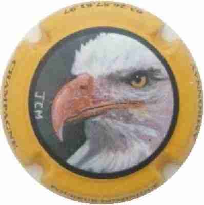 N°03 Série de 6 (oiseaux) avec signature, contour jaune
Photo J.R.
