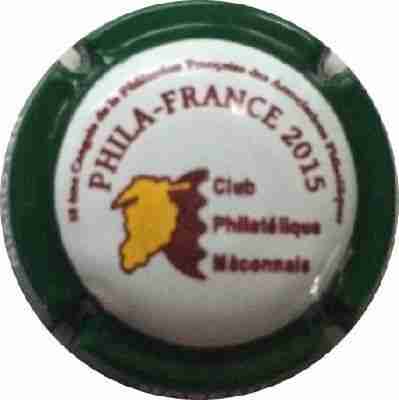 N°54 PHILA-FRANCE 2015, contour vert foncé
Photo Laurent HELIOT
