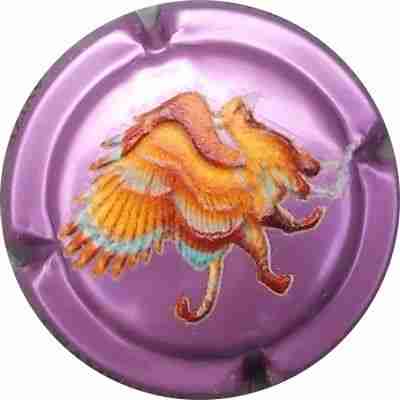 N°06b Griffon en relief, fond mauve métallisé
Photo Gérard DEMOLIN
