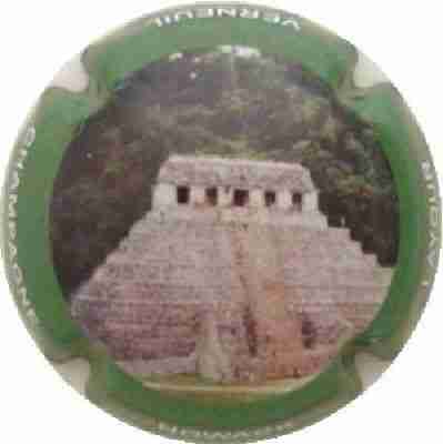 N°08 Série de 6 plaques, Epoque des Mayas, contour vert
Photo J.R.
