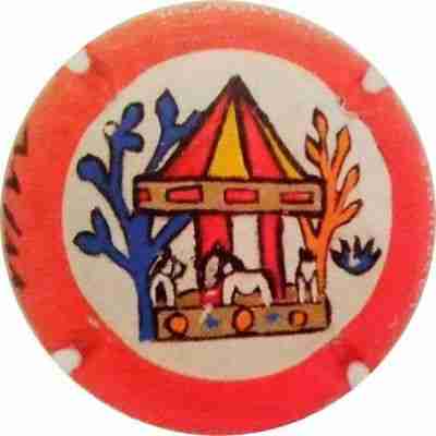 N°07j Série Manège enchanté, Peinte à  la main
Image Yves STEFANI
