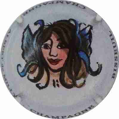 N°008 Fond blanc, peinte à  la main par Lydia
Image Yves STEFANI
