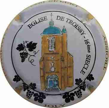 N°26a Eglise de Troissy polychrome, contour blanc
Photo Eric Billardelle
