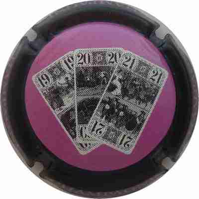 N°04n Cartes de tarot, de 19 à  21, 4 fois "CHAMPAGNE" sur contour
Photo LEWIS
