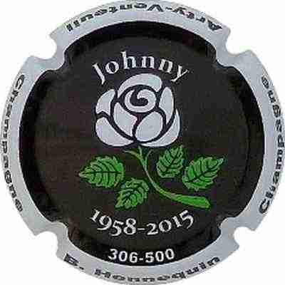N°033e Johnny 1958-2015, rose blanche en relief
Photo BENEZETH Louis
