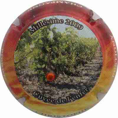 N°04a  Millésime 2009, cuvée de l'enfer, avec strass rouge
Photo LEWIS
