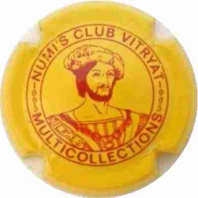 N°01 Numi's  Club Vitryat, 1995, jaune et bordeaux
Photo J.R.
Mots-clés: PUBLICITAIRE;CLUB
