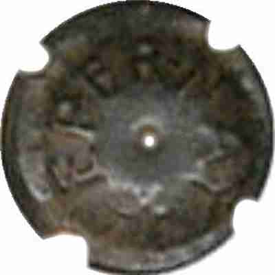 N°05 Estampée, à  encoches, métal
Photo SIMONNOT Jean-Joseph
