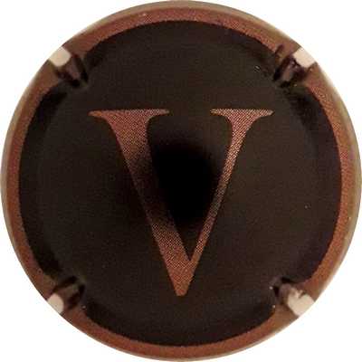 N°02d Puzzle de 9 lettres V,  Noir contour marron, Verso or
Photo Martine PUPIN
