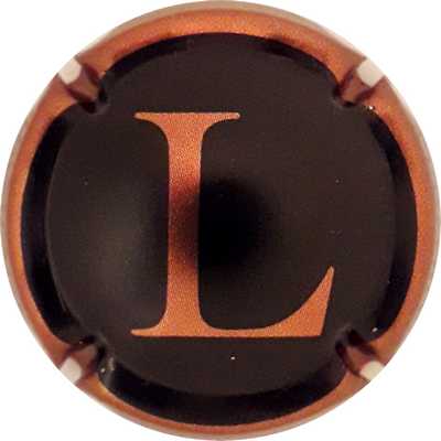 N°02f Puzzle de 9 lettres L,  Noir contour cuivre, Verso or
Photo Martine PUPIN
