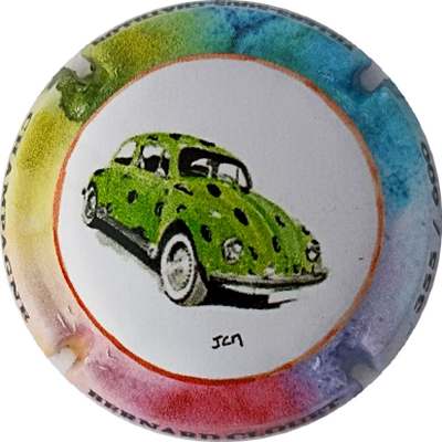 N°50c Coccinelle VW verte, Tirage 600 sur contour
Photo Jacky MICHEL
