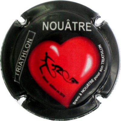 N°42 Triathlon Nouâtre, Coeur rouge, contour noir
Photo Bernard DUQUENNE
