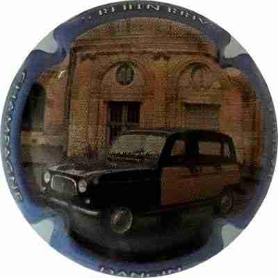 N°20 Série de 6 (Voitures), Renault 4, Contour bleu-violet
Photo Martine PUPIN
