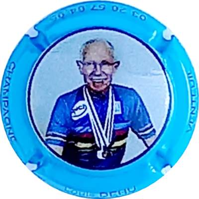 N°305 Raymond Pellé, triple champion du monde poursuite, Contour bleu
Photo Alain JUDENNE
