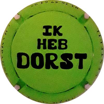 N°132 Ik Heb Dorst, Vert mat et noir
Photo Martine PUPIN
