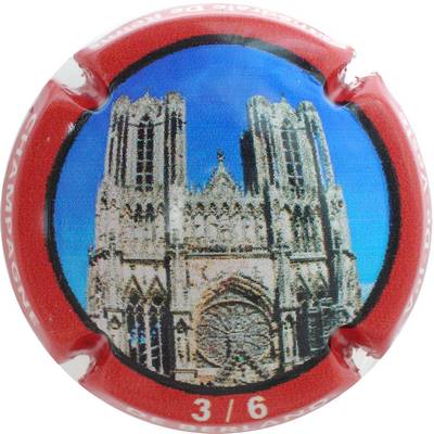 N°03b 3/6, Cathédrale de Reims, Contour rouge
Photo Bernard DUQUENNE
