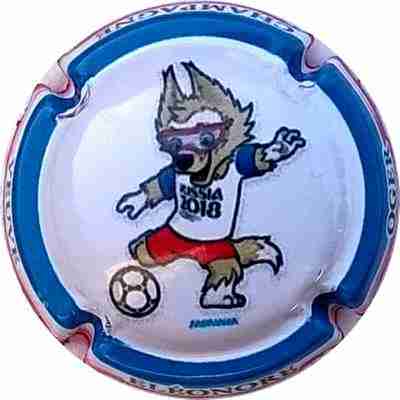 N°36 Russia 2018 Mascotte, Contour bleu, blanc et rouge
Photo Bernard DUQUENNE
