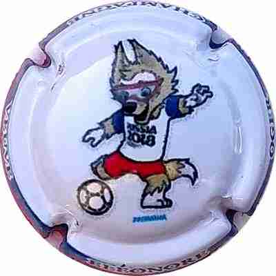 N°36 Russia 2018 Mascotte, Contour bleu et rouge
Photo Bernard DUQUENNE
