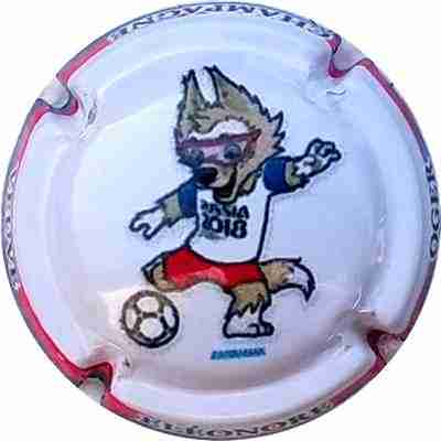 N°36 Russia 2018 Mascotte, Contour rouge et bleu
Photo Bernard DUQUENNE
