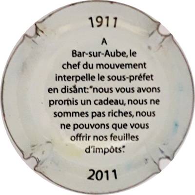 N°03 Série de 6 (Révolte des vignerons, Effigie du président, Verso
Photo Martine PUPIN
