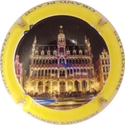 N°249 Bruxelles, Grand-Place, Contour jaune
Photo Martine PUPIN
