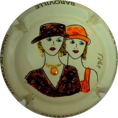 N°23e Dames de Combelle, Marron et orange, avec strass, peinte par NAT
Photo Bernard DUQUENNE
