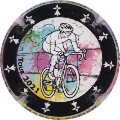N°199a N°200b Tour de France 2021, Cercle noir mat, Tirage 1000 sur contour
Photo Martine PUPIN
