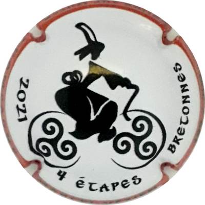 N°218 Série de 4,  Etapes bretonnes, Contour orange, Tirage 300 sur contour
Photo Martine PUPIN
