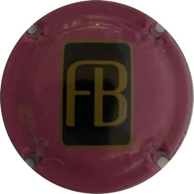 N°NR Fond framboise, rectangle étroit noir et or
Photo MH Millot
