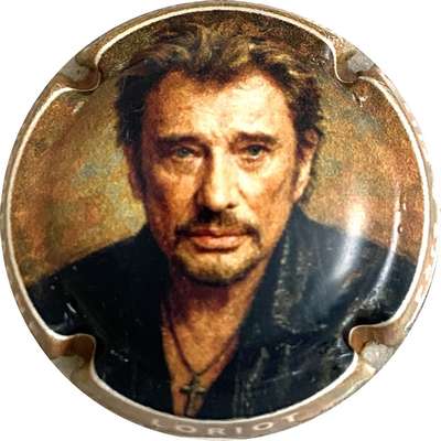 N°NR Johnny Hallyday, contour marron clair
Photo MH Millot
