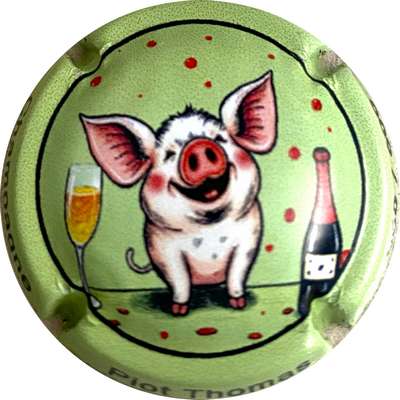 N°13b  Série cochon 2024, contour vert, 600 exemplaires numérotés
Photo MH Millot
