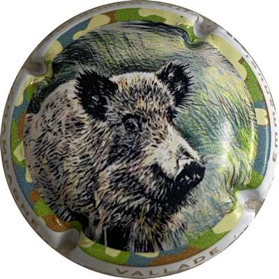 N°NR Série de 6 sangliers, sur contour VALLADE Emmanuel, lettres marron clair
Photo MH Millot
