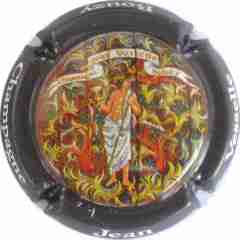 N°18a Contour gris foncé, point gris foncé sous pied gauche, "Champagne" en minuscule
Photo BOURASSEAU
