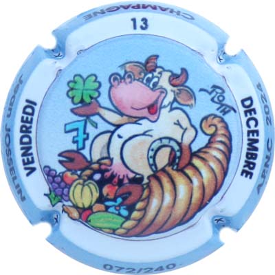 N°44 Vend. 13 Déc. 2024, Contour bleu, émaillée, N°XXX-240
Photo René COSSEMENT
