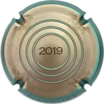 N°07h Estampée, or et vert pâle, 2019
Photo René COSSEMENT
