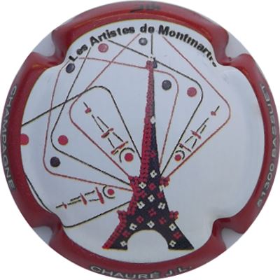 N°44c Les artistes de Montmartre, contour rouge foncé
Photo René COSSEMENT
