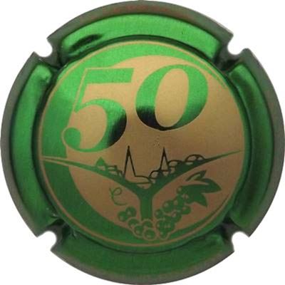 N°43 Série de 3, 50 ans, Vert métallisé et or
Photo René COSSEMENT
