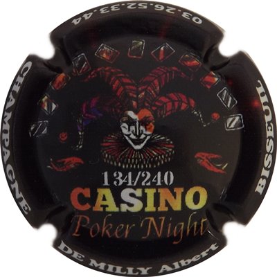 N°047 Poker Night, 1 au verso
Photo René COSSEMENT
