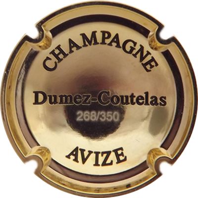 N°13c Marron et or, strass, en relief, verso
Photo René COSSEMENT
