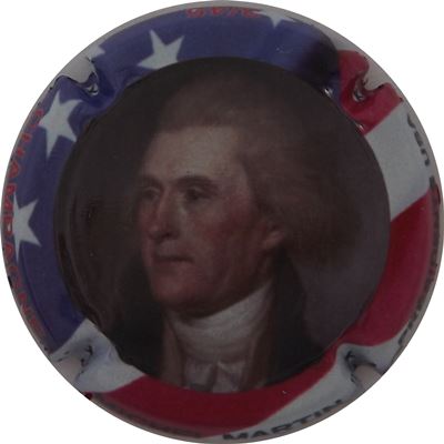 N°06 Thomas Jefferson, série de 10, les présidents USA
Photo René COSSEMENT
