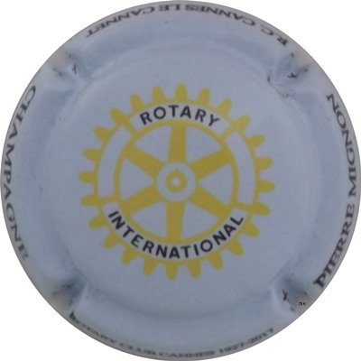 _Cuvées spéciales N°S061c Rotary International, bleu et jaune
Photo René COSSEMENT

