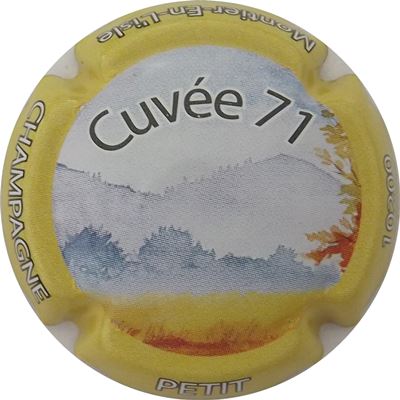 N°25 Cuvée 71, contour jaune
Photo René COSSEMENT

