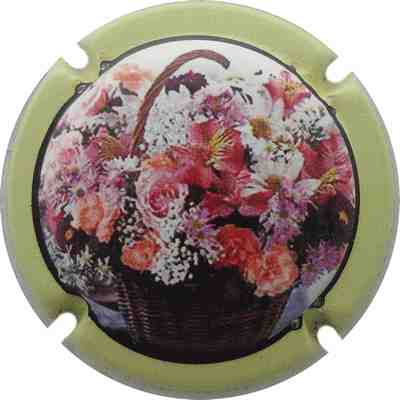 N°06 Série de 6, panier de fleurs, contour vert pâle
Photo Lucien FREVACQUE
