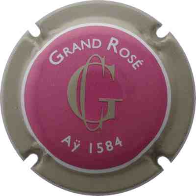 N°49e Grand Rosé, rose et blanc, contour grège
Photo Lucien FREVACQUE
