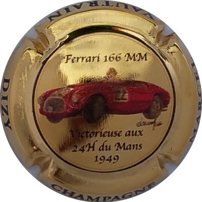 N°139d FERRARI 166 MM, doré à  l'or fin
Photo Erick GUYAT
